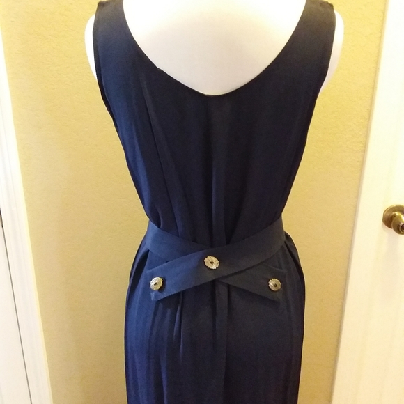 Connie Choi Navy Maxi dress sz S - Picture 6 of 6